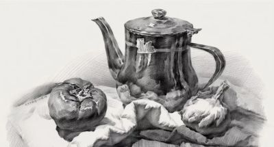 ​江振坤100素静物描作品 - 图画吧TUHUABA
