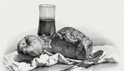 ​江振坤100素静物描作品 - 图画吧TUHUABA