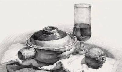 ​江振坤100素静物描作品 - 图画吧TUHUABA