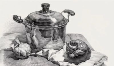 ​江振坤100素静物描作品 - 图画吧TUHUABA