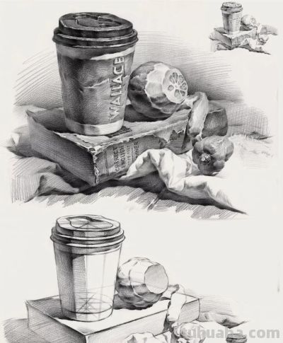 ​江振坤100素静物描作品 - 图画吧TUHUABA