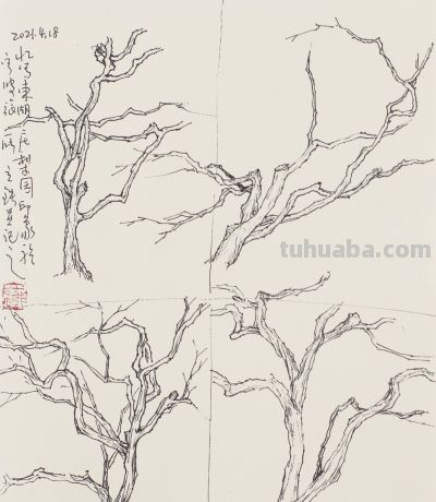 张立铁 硬笔速写偶得 - 图画吧TUHUABA