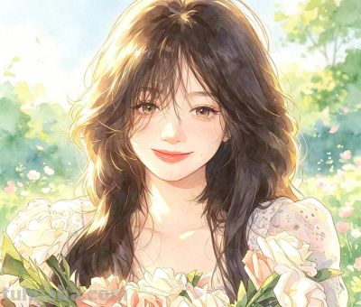 元气春日限定少女水彩头像 - 今日头条