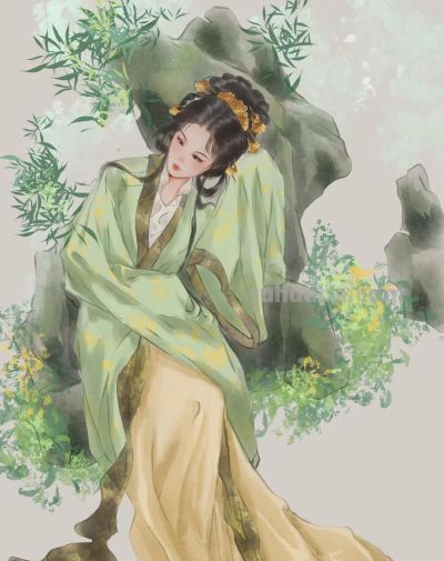 古风水彩：插画师用画笔还原仕女们的雅致日常与惊鸿瞬间 - 图画吧TUHUABA