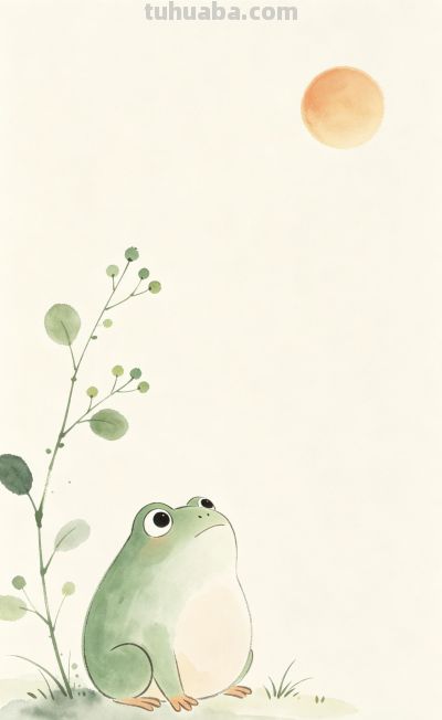 治愈系水彩小动物🌷极简留白太温柔 - 图画吧TUHUABA