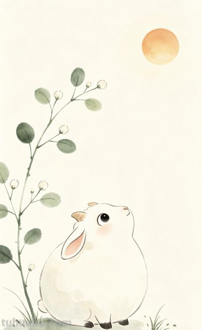 治愈系水彩小动物🌷极简留白太温柔 - 图画吧TUHUABA