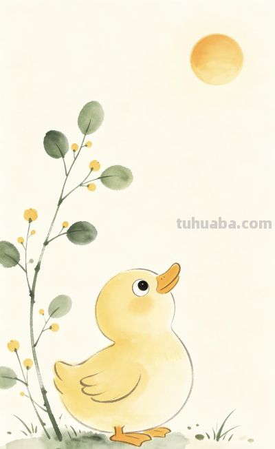 治愈系水彩小动物🌷极简留白太温柔 - 图画吧TUHUABA