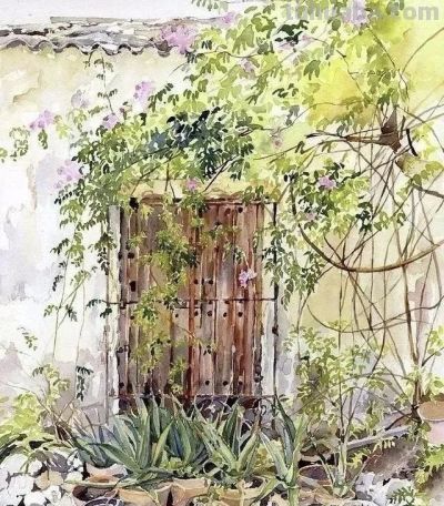 德国画家埃尔克·梅姆勒的水彩 - 图画吧TUHUABA