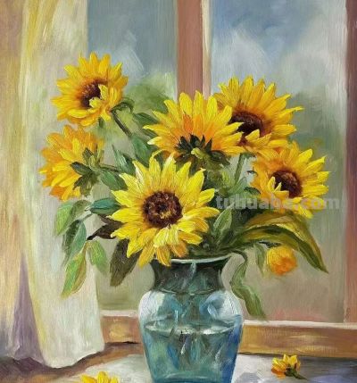 手绘油画作品 - 图画吧TUHUABA