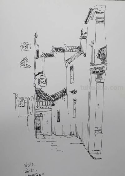 合二艺术馆|合肥二中“醇美艺术”西递研学写生作品展(1) - 今日头条 合二艺术馆|合肥二中“醇美艺术”西递研学写生作品展(1) - 图画吧TUHUABA