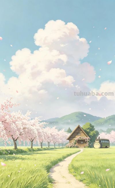 手机壁纸 ｜治愈系动漫百搭护眼感 - 图画吧TUHUABA