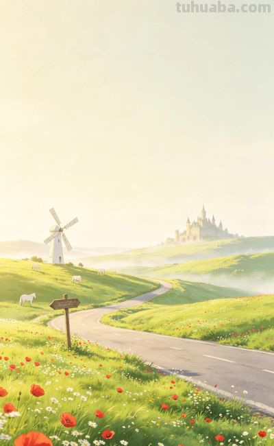 手机壁纸 ｜治愈系动漫百搭护眼感 - 图画吧TUHUABA