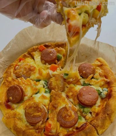 馒头爆改披萨，懒人厨房的神来之笔 - 图画吧TUHUABA