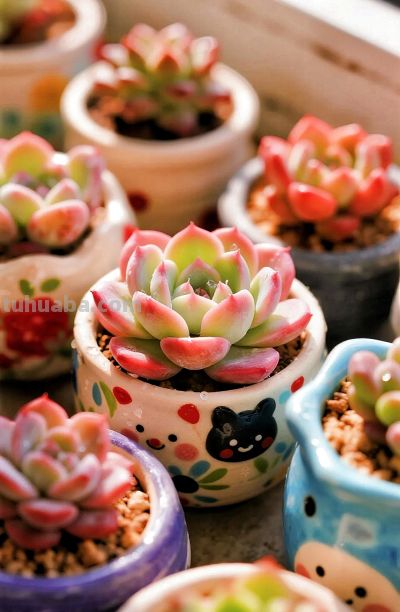 多肉植物壁纸治愈分享 - 图画吧TUHUABA
