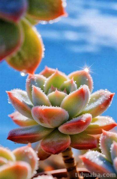 多肉植物壁纸治愈分享 - 图画吧TUHUABA