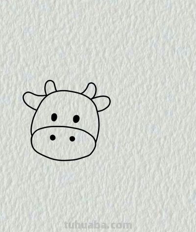 简笔画每日更新之可爱牛牛 - 图画吧TUHUABA