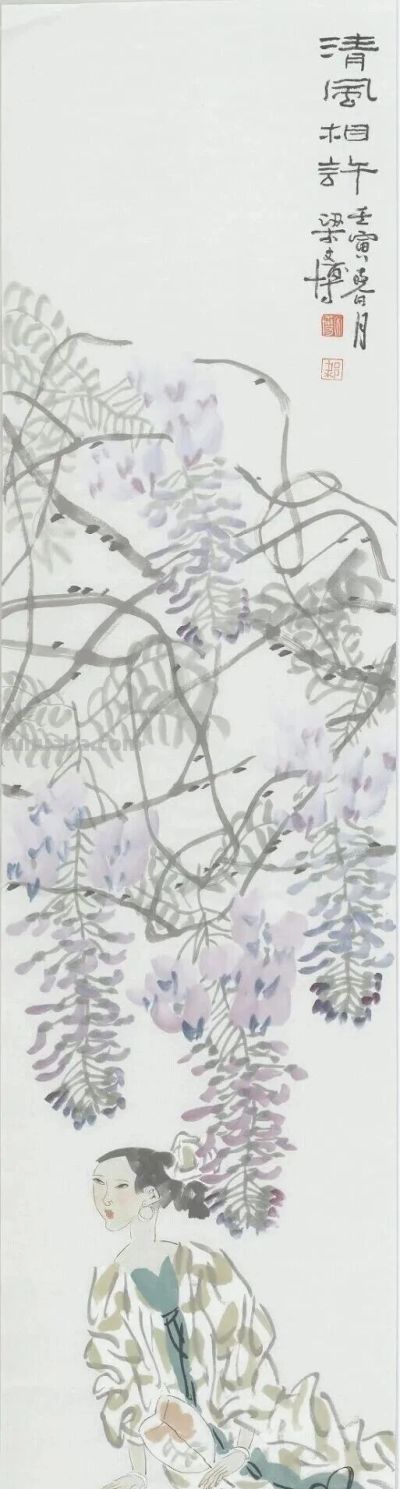 人物画名家梁文博笔下的花鸟家禽 - 图画吧TUHUABA