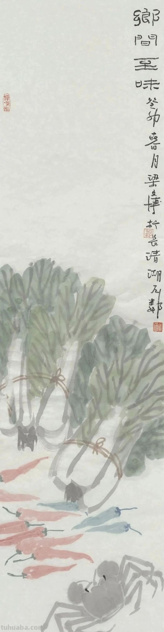 人物画名家梁文博笔下的花鸟家禽 - 图画吧TUHUABA