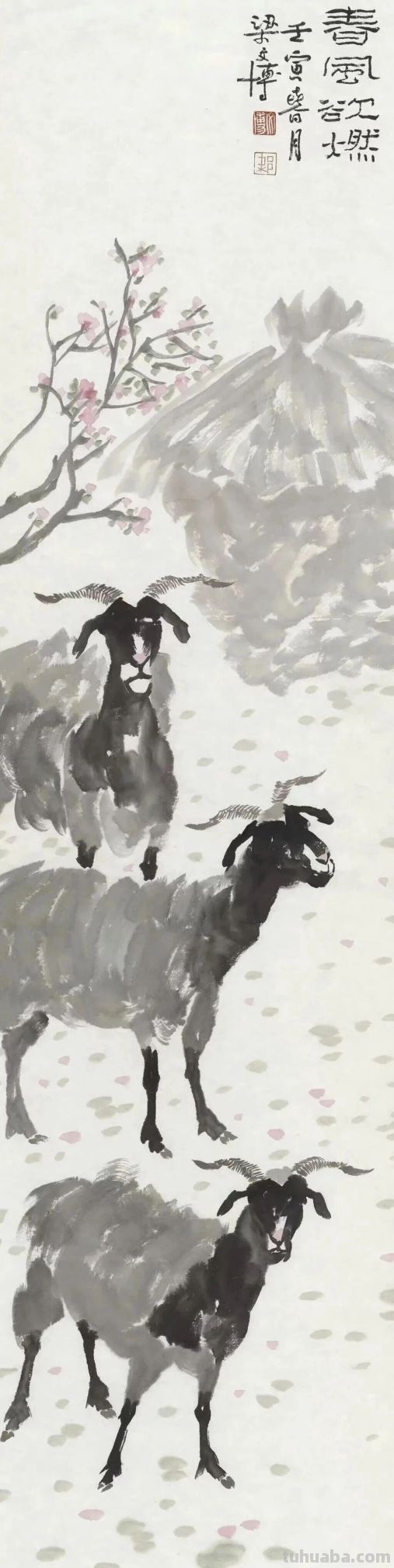 人物画名家梁文博笔下的花鸟家禽 - 图画吧TUHUABA