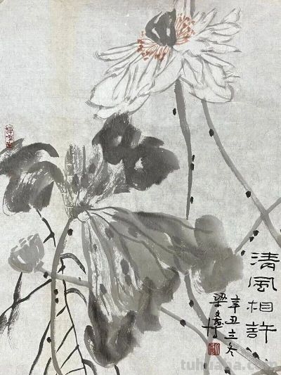 人物画名家梁文博笔下的花鸟家禽 - 图画吧TUHUABA