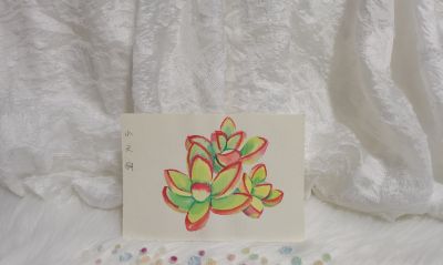 04 水彩小天狗（果花甘08） - 图画吧TUHUABA