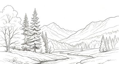 豆包风景素描全套指令（纯文本版，中老年专用、直接复制） - 图画吧TUHUABA