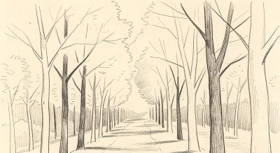 豆包风景素描全套指令（纯文本版，中老年专用、直接复制） - 图画吧TUHUABA