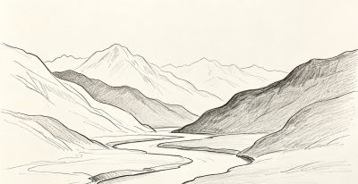 豆包风景素描全套指令（纯文本版，中老年专用、直接复制） - 图画吧TUHUABA