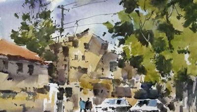 每日一画 | 上海水彩小分队：把永康路太原路的夏意，洇进画里 - 今日头条