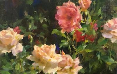 美国写实风景画家Kyle Ma油画花卉赏 - 图画吧TUHUABA