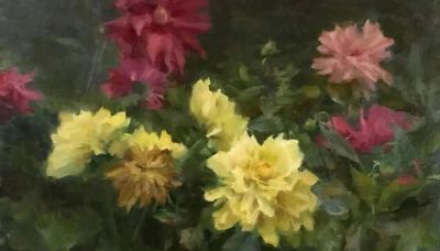 美国写实风景画家Kyle Ma油画花卉赏 - 图画吧TUHUABA