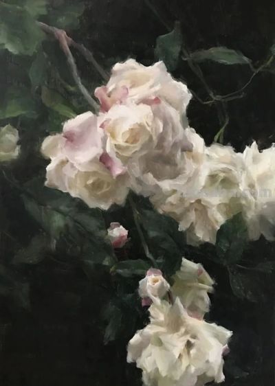 美国写实风景画家Kyle Ma油画花卉赏 - 图画吧TUHUABA