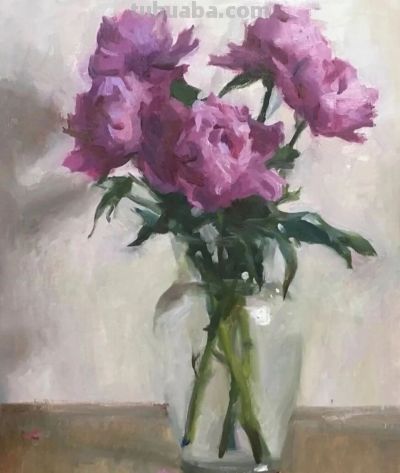 美国写实风景画家Kyle Ma油画花卉赏 - 图画吧TUHUABA