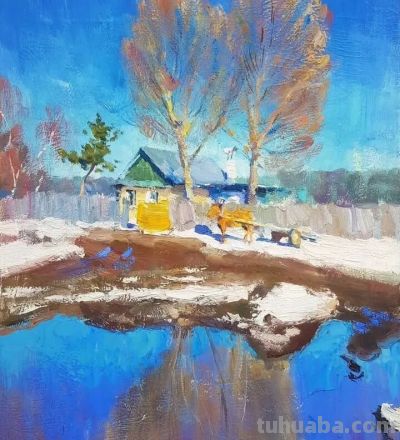 18幅 列宾美院教师Artem Tikhonov风景写生 - 图画吧TUHUABA