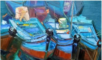 魏德君 油画丨肌理间藏着不经意的笔触痕迹，彰显艺术最动人的真诚 - 图画吧TUHUABA