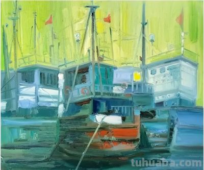 魏德君 油画丨肌理间藏着不经意的笔触痕迹，彰显艺术最动人的真诚 - 图画吧TUHUABA