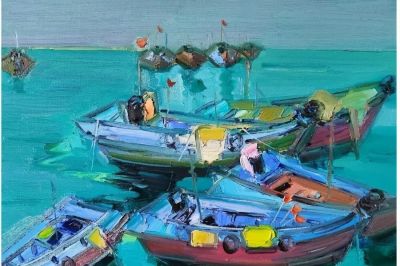 魏德君 油画丨肌理间藏着不经意的笔触痕迹，彰显艺术最动人的真诚 - 图画吧TUHUABA