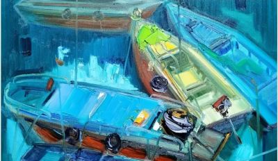 魏德君 油画丨肌理间藏着不经意的笔触痕迹，彰显艺术最动人的真诚 - 图画吧TUHUABA