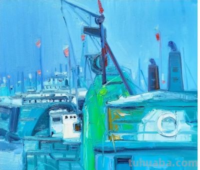 魏德君 油画丨肌理间藏着不经意的笔触痕迹，彰显艺术最动人的真诚 - 图画吧TUHUABA