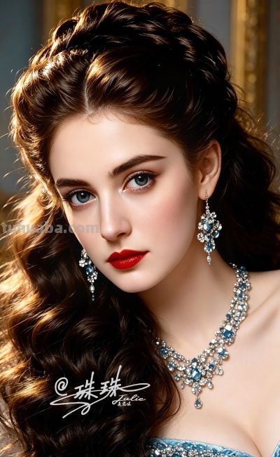 油画里的宫廷少女，温柔又美丽，藏着旧世纪的绝代风华 - 图画吧TUHUABA