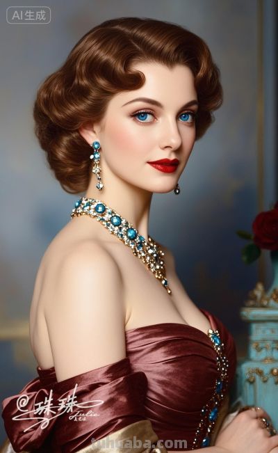 油画里的宫廷少女，温柔又美丽，藏着旧世纪的绝代风华 - 图画吧TUHUABA