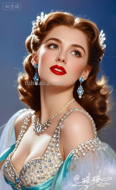 油画里的宫廷少女，温柔又美丽，藏着旧世纪的绝代风华 - 图画吧TUHUABA