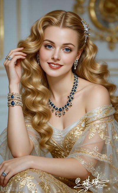 油画里的宫廷少女，温柔又美丽，藏着旧世纪的绝代风华 - 图画吧TUHUABA