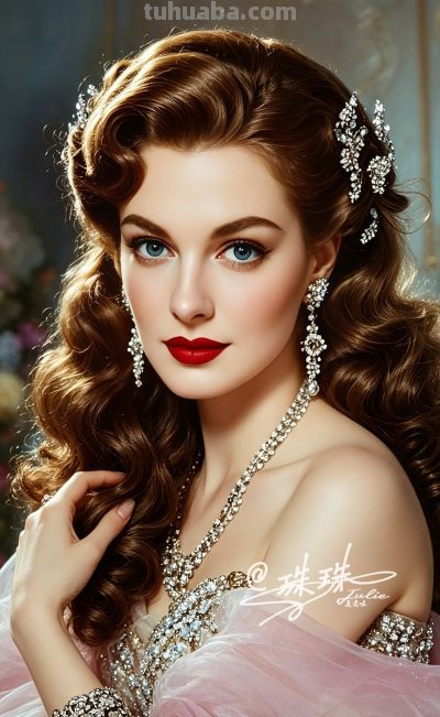 油画里的宫廷少女，温柔又美丽，藏着旧世纪的绝代风华 - 图画吧TUHUABA