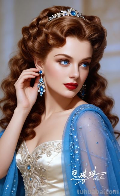 油画里的宫廷少女，温柔又美丽，藏着旧世纪的绝代风华 - 图画吧TUHUABA