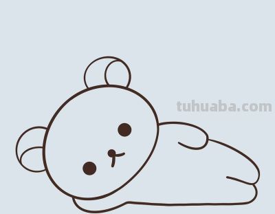 简笔画每日更新之可爱小熊 - 图画吧TUHUABA