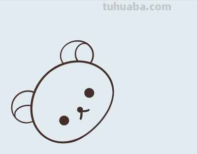 简笔画每日更新之可爱小熊 - 图画吧TUHUABA