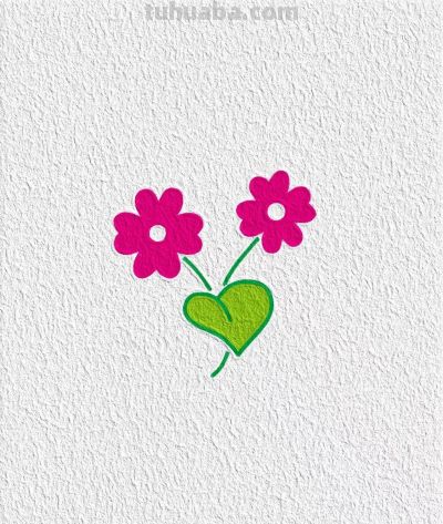 可爱的花花简笔画合集更新啦 - 图画吧TUHUABA