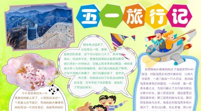 分享一波 五一劳动节出游手抄报 - 图画吧TUHUABA