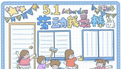五一劳动节手抄报合集 - 图画吧TUHUABA